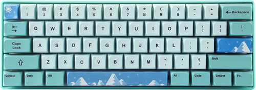 Vista 8 de BOYI 61 Mini RGB con cable 60% teclado mecánico intercambiable en caliente, teclas de sublimación PBT NKRO teclado programable tipo C