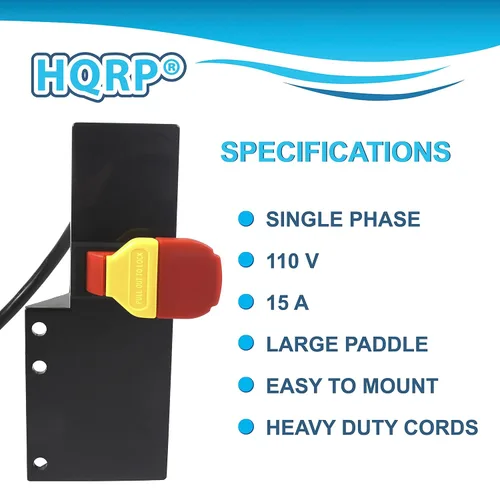 Vista 3 de HQRP Interruptor de alimentación de mesa de enrutador multiusos, interruptor de control de polvo, herramienta eléctrica 15A 125V UL enumerado