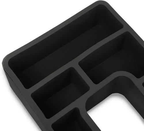 Vista 7 de PIT66 Consola central de piso delantera compatible con Ford F150 F250 F350 Bronco 1978-1996 insertos organizadores de consola de piso 2 piezas