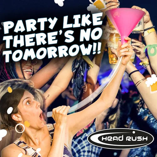 Vista 3 de Head Rush Flamingo Bird Bong - Embudo de cerveza de forma única, embudo de bebida multiusos, artículos esenciales de fiesta para adultos, accesorios