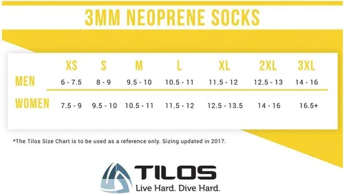 Vista 4 de Tilos 3mm Ankle Neoprene Socks - Hypoallergenic, Non-Slip, Durable Water Socks for Diving, Snorkeling, Water Aerobics & More