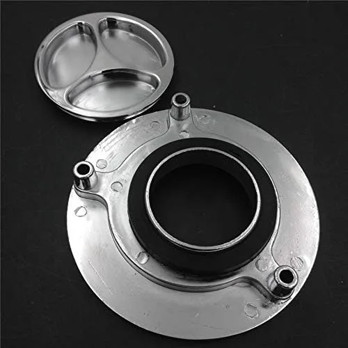 Vista 7 de MT249-060 - Tapa de gasolina cromada para motocicleta, sin llave, compatible con CBR 1000R/ 599 / CB600F/ST1300/Super Hawk/Blackbird/Interceptor