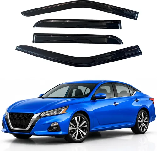 Vista 142 de Visera de ventana IG para Ford Focus Sedán y Hatchback 2012-2018, Protector de ventana lateral para lluvia y viento estilo Mugen, extra duradero