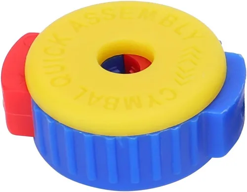 Vista 5 de Duro, Push‑In Designed, Tambor Quick Release Nut, Plástico, Drum Kit, Drum Kit, Drum Kit