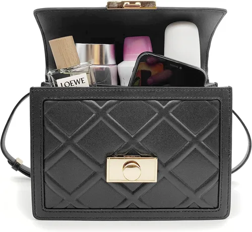 Vista 7 de OOHOO Small Quilted Crossbody Shoulder Bag 2023 Trendy Women's Designer Handbags Mini Genuine Leather Purse for Women