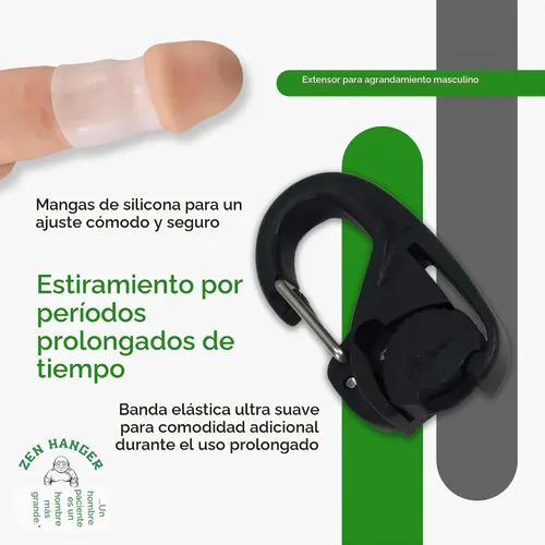 Vista 2 de Zen Hanger Estirador de pene para todo el día (ADS) - Kit de dispositivo extensor de pene ajustable para ampliación