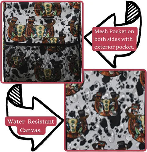 Vista 291 de NGIL Bolsa de comestibles reutilizable extra grande plegable de gran tamaño para comestibles, almacenamiento, picnic, playa, Estampado
