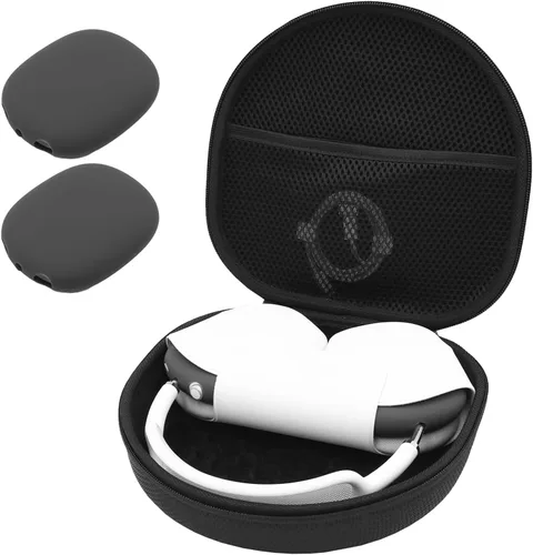 Vista 15 de ProCase Funda de viaje para AirPods Max y AirPods Max 2 con cubierta de Negro