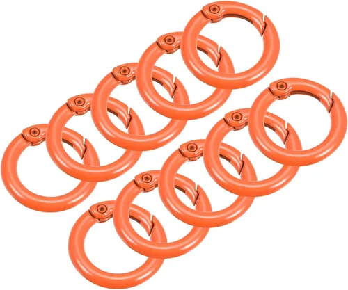 Vista 10 de uxcell Anillos redondos de resorte, hebilla de gatillo para bolsos, monederos, llavero