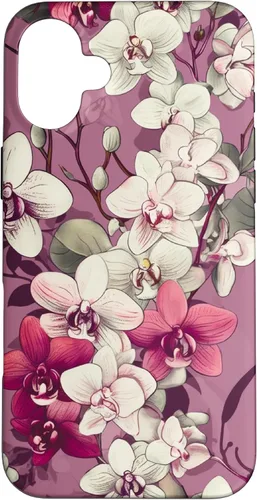 Vista 23 de Orchid Flowers Purple Pink Floral Case for iPhone 17