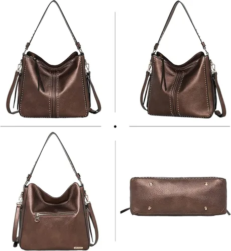 Vista 4 de Montana West - Carteras y bolsas cruzadas de manopara hombro con bolsillo oculto para arma, de mujer, a la moda