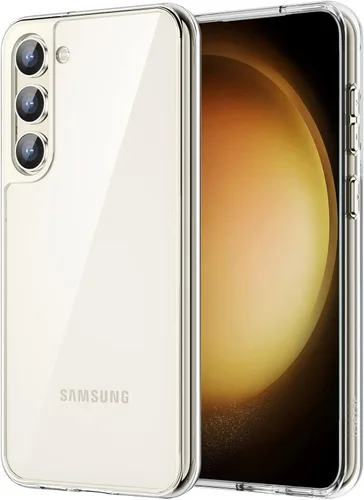 Vista 9 de JETech Funda para Samsung Galaxy S23 5G de 6.1 pulgadas, no amarillenta a prueba de golpes, funda protectora para teléfono, parte trasera de Negro