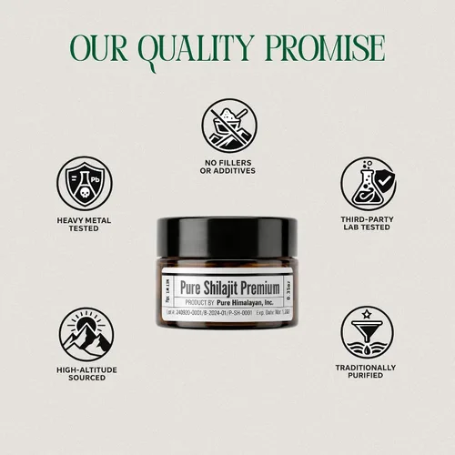 Vista 5 de (0.35 onzas) – Resina Shilajit del Himalaya, 96.5% ácido fúlvico