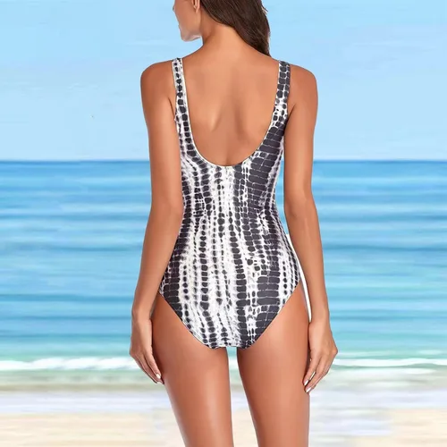Vista 6 de Womens Suit,High Waisted Bathing Suits for Women One Piece Wrap Cross Sexy Cutout Bikini Sets Bathing Suits