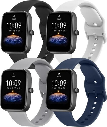 Vista 14 de Meliya Correas compatibles con Amazfit GTS/GTS 2/GTS 3/GTS 2e/GTS 2 mini/GTS 4 mini/GTS 4/GTR mini, correas de repuesto de silicona de 0.787