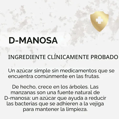 Vista 4 de AZO D Manosa Salud del tracto urinario, limpia, enjuaga y protege el tracto urinario, marca número 1 recomendada por farmacéuticos, fuerza clínica