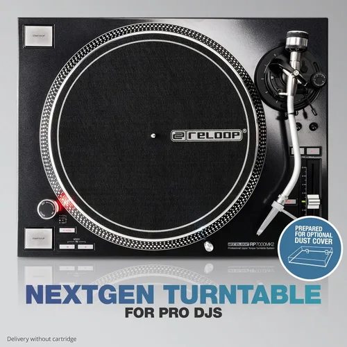 Vista 10 de Reloop RP-7000 MK2 Sistema de tocadiscos profesional de torque superior, Negro