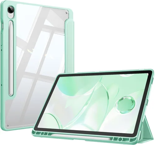 Vista 18 de Fintie Funda transparente para Samsung Galaxy Tab S10 Lite/S10 FE/S9 FE Negro