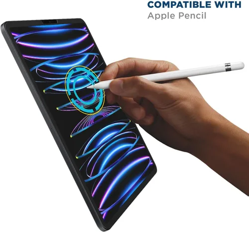 Vista 5 de Tech Armor Protector de pantalla de vidrio balístico diseñado para Apple iPad Pro de 11 pulgadas (2021, 2020 y 2018) y iPad Air 2020 – ultrafino