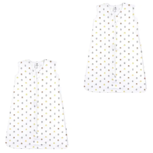 Vista 62 de Luvable Friends - Saco de dormir para bebé sin mangas, diseño unisex, Saco de dormir de algodón sin mangas, saco de dormir, manta, 0-6 meses