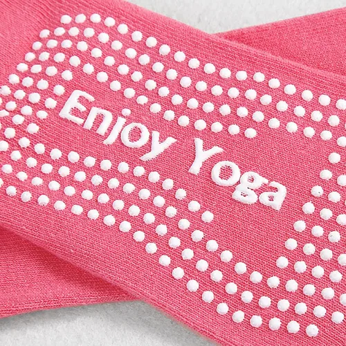 Vista 4 de Jinny's Shoppe Women's Colorful Comfortable Yoga Pilates Barre Cotton Full Toe Grip Socks with Non-Slip Non-Skid Gel Bottom