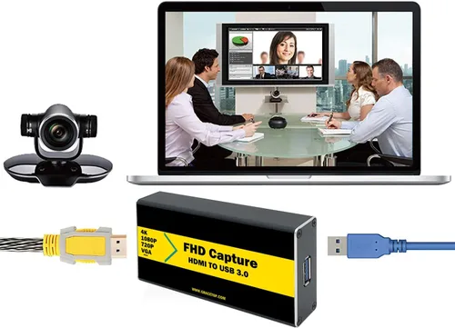 Vista 4 de SDI Capture Card, 1080P SDI to USB 3.0 Video Capture Card, SDI to USB Capture Card for Game Streaming Video Recording for Windows, Linux