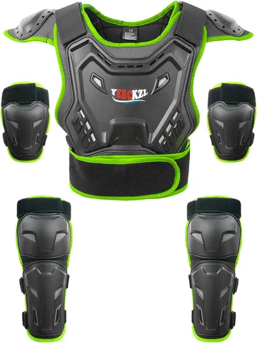Vista 7 de Reomoto Protector de cuerpo completo para niños, equipo de motocross, para motocicleta, ciclismo, esquí, motocicleta, equitación, chaleco