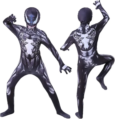 Vista 4 de OMEENTFF Disfraz de superhéroe para niños, disfraz de cosplay de Halloween