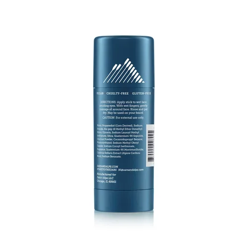 Vista 2 de Oars + Alps Lavado facial con carbón activado, limpiador facial exfoliante que combate puntos negros, tamaño de viaje, vegano y sin gluten, 1.2 onzas