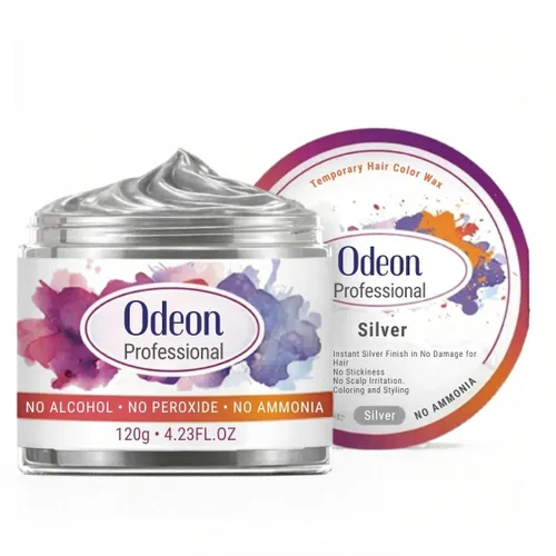 Vista 11 de Odeon Cera negra para el cabello, tinte temporal natural, lavable con cera de abejas y árbol de té, sin daños, sin alcohol, sin peróxido y sin Negro