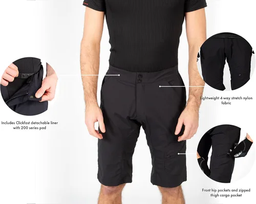 Vista 3 de Endura Hummvee Lite - Pantalones cortos de ciclismo para hombre
