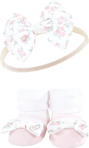 Vista 5 de Hudson Baby Conjunto de regalo de diadema y calcetines para niña