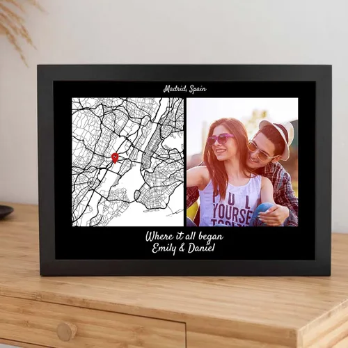 Vista 18 de VIRAGIL Mapa personalizado de dónde nos encontramos, Donde comenzó todo, Regalos de impresión de mapa de compromiso, Mapa de ciudad personalizado