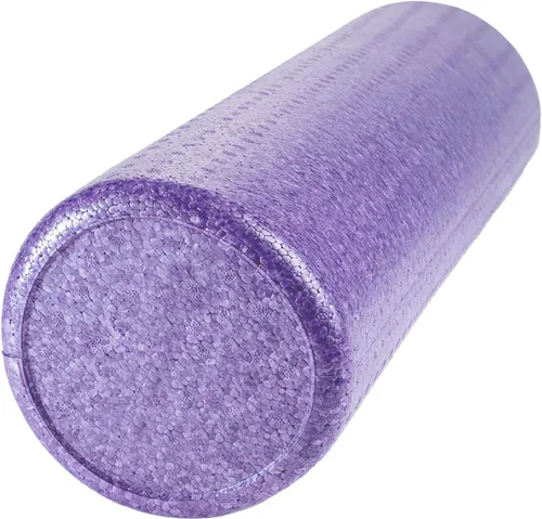 Vista 10 de JFIT High Density Foam Roller – EPP Deep Tissue Massage Roller for Muscle Recovery, Myofascial Release & Stretching Azul solido