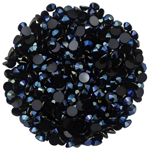 Vista 8 de 4500 diamantes de imitación SS6 de 0.079 in AB con parte trasera plana para uñas, manualidades, gemas redondas de brillo, cristales para bricolaje