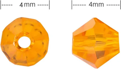 Vista 4 de LONGWIN Lote de 1800 cuentas de cristal de bicono de 0.157 in de cuentas de cristal de joyería para proyectos de bricolaje, pulseras, collares
