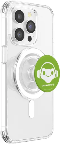 Vista 3 de Overwatch 2 Lúcio Green Frog Center Hero Icon PopSockets MagSafe PopGrip para iPhone