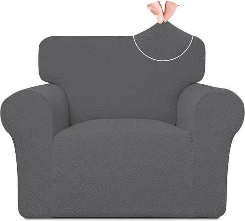 Vista 31 de Easy-Going Funda de sofá reclinable de jacquard elástico, suave de 4 piezas, con lazo elástico, protector de muebles lavable para niños, mascotas