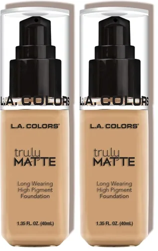Vista 13 de L.A. Colors Base Mate Verdadera, Bronceado Profundo CLM361 (Paquete de 2)