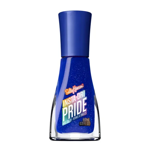 Vista 12 de Sally Hansen Insta-Dri Holo-Glow Esmalte de uñas de secado rápido, duración prolongada, brillo sin vetas Semi-opaco, con destellos 102 Lila