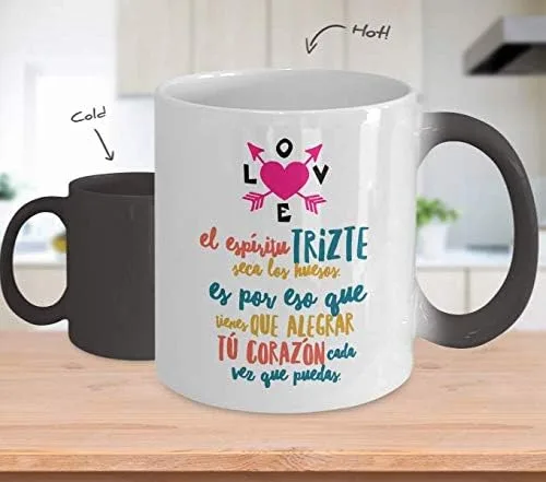 Vista 2 de Regalo para hija Taza de Cafe para hermana Perfecto regalo para graduados, profesionales y estudiantes Vaso con afirmaciones positivas