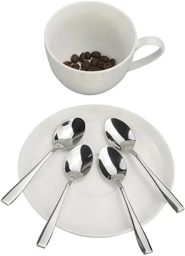 Vista 6 de Cuchara de café, 16 cucharas de café de acero inoxidable Demitasse