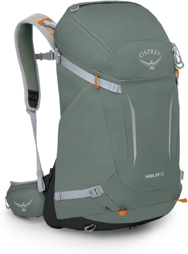 Vista 16 de Osprey Hikelite 32L Mochila ligera para senderismo - Mochila de viaje plegable y duradera con funda para lluvia para hombres y mujeres, Azul Atlas