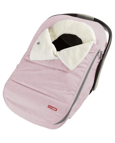 Vista 8 de Saco con abrigo y capucha de Skip Hop & Go, cubierta para asiento de carriola, accesorio de ajuste universal, gris oscuro, para bebé y niño pequeño