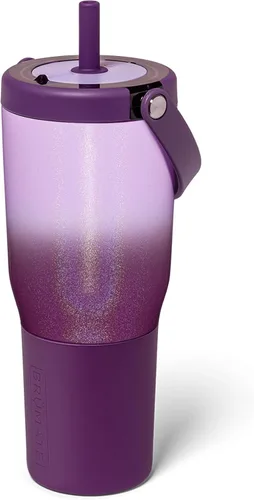 Vista 15 de BrüMate Resa - Vaso de viaje 100% a prueba de fugas de 25 onzas con asa y pajilla, popote SoftSip flexible, funda de silicona para mayor