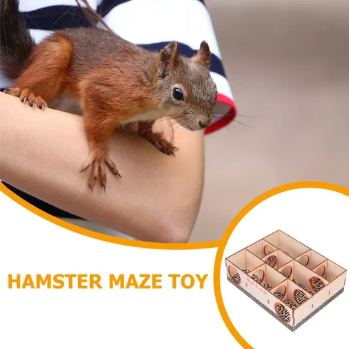 Vista 3 de Hemobllo Juguete de actividad para mascotas con túnel de laberinto de hámster para animales pequeños, ejercicio interactivo y escondite para ratones
