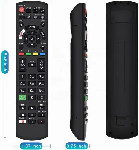 Vista 6 de Mando a distancia universal para Panasonic TV Control remoto funciona para todos los Panasonic Plasma Viera HDTV 3D LCD LED TV