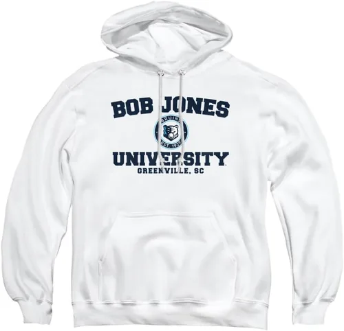 Vista 8 de Bob Jones University - Sudadera con capucha y logotipo oficial del círculo unisex para adultos Athletic Heather