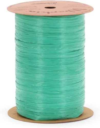 Vista 4 de Berwick Offray Cinta de rafia mate de 1/4" de ancho, verde manzana, 100 yardas, 0.276 in
