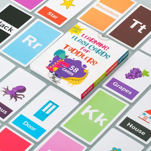 Vista 8 de Mr. Pen Tarjetas flash del alfabeto para niños pequeños, de doble cara, 58 tarjetas de imagen, ABC y tarjetas flash de números Toddler Flash